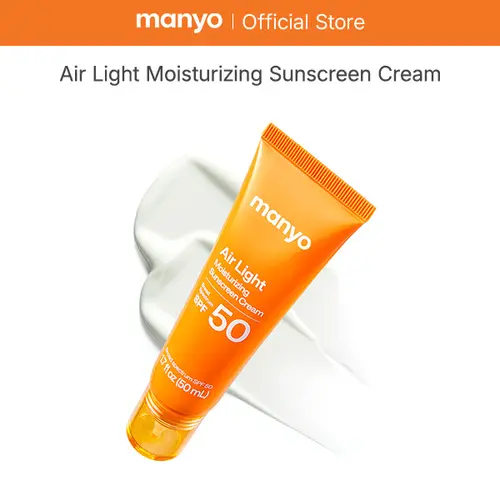 [manyo] Airlight Moisturizing Sunscreen - Lightweight Hydrating Korean Sunscreen, No White Cast Daily Sun Shield, Skin Repair Makeup Prep Moisture Hydrate Daily Sunblock Facial