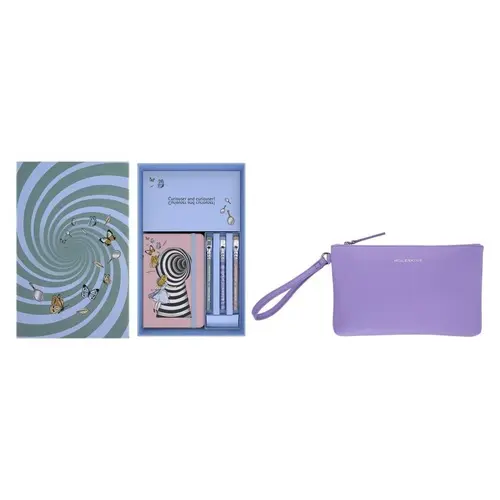 Moleskine Limited Edition Alice’s Adventures in Wonderland Premium Box - Hardcover Pocket Fairy Tale Notebook (3.5"x5.5"), 160 Plain Pages, Alice Design, Mini Pouch, 3 Blackwing Mini Pencils, Ribbon Bookmark, Flyleaf, Eco-Friendly