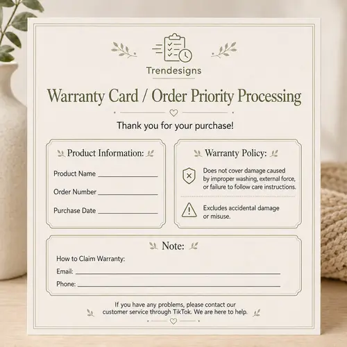 For priority support with packaging, delivery, or product issues, please contact our after-sales service team.