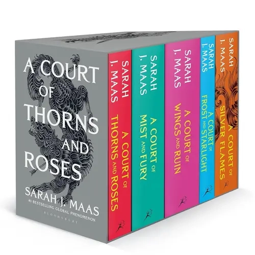 A Court of Thorns and Roses Deluxe Collectors Bundle Paperback Edition by Sarah J. Maas - Global Bestselling Fantasy Romance Series, Complete Fiction Books, 6.98 lbs, 7.2X5.1x8" in, Released 12/6/2023, Gift Set for Readers and Collectors