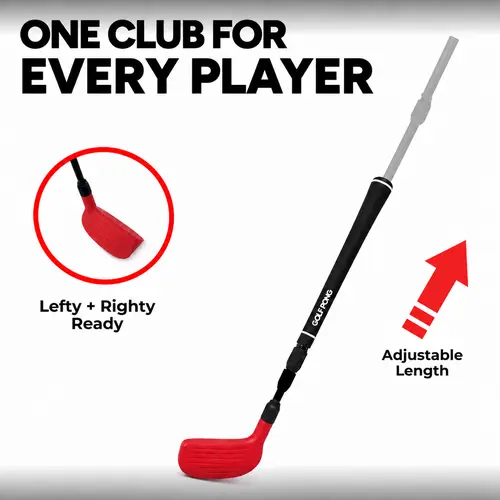 Golf Pong Golf Club, Compact Accessory for Tailgate, Backyard & Beach Day Use, Compatible with Chip Tac Toe, Play Anytime Anywhere