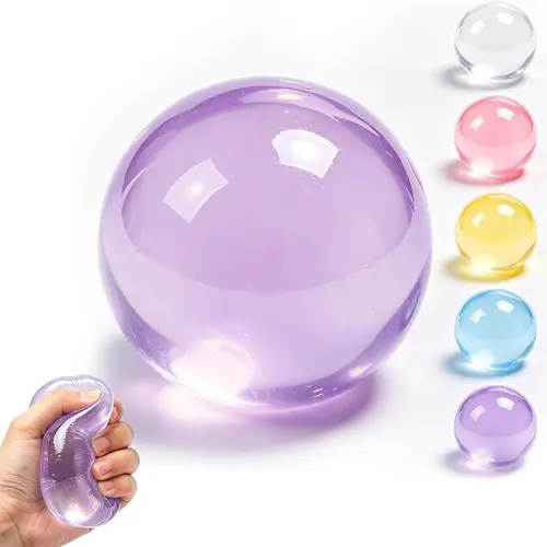 6cm Ultra-Soft Coconut Oil Fidget Ball, Non-Rebound Stress Relief Toy with High-Value Look, Reusable Soft Squishy Sensory Anxiety Reducing Decompression Squeeze Desktop Stress Reliever for ADHD Desk Decor