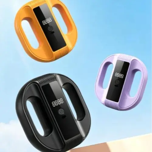 Cordless Fascial Ring Vibratory Massager - Portable Wireless Fitness Device with Elastic Adjustable Strap, 6-Pattern Pulses, Muscle Relief for Waist, Back, Legs, Arms, Relaxing Gifts for Men & Women