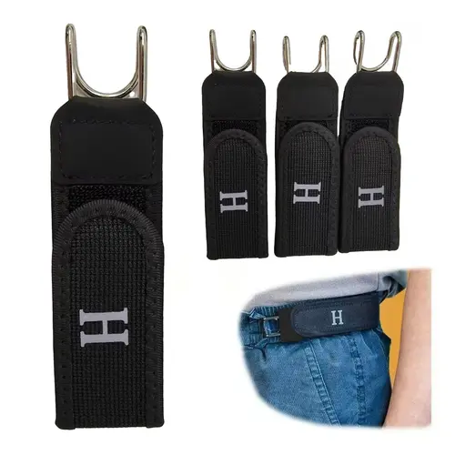 Men’s & Women’s Adjustable Stretch Elastic Waist Fashion Street Style Belts - 1/2/4-Pcs Buckleless Hook Belts with Magic Tape for Sports & Outdoor Boxing Martial Arts, Fashion Belt, Adjustable Stretch Belt