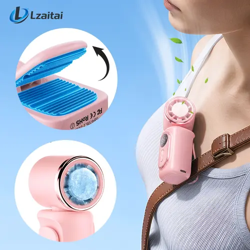 Mini Clip-On Fan Portable, 3000mAh USB Rechargeable Handheld Fan, 5-Speed Personal Fan with 180° Adjustable Clip for Backpack, Umbrella, Stroller, Desk, Travel & Outdoor,back to school,back to school haul