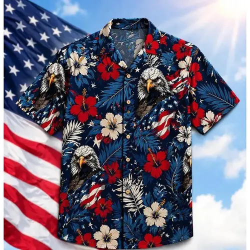 Patriotic America 250 Hawaiian Shirt 1776–2026, Vintage Patriotic Hibiscus Shirt, 250 Years of America Celebration Button Down #   TikTokMadeMeBuyIt #   AmericanStyle #   250Years #   Casual Outfit #   TrendyTee