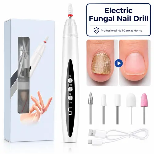 VERDORA Electric Nail Drill for Thick Nails, Cordless Efiles for fungal Nails Lightweight Nail Care Tool for nail repair