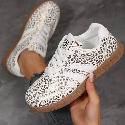 Women's Lightweight Lace-Up Sports Shoes, All Seasons Sneakers, Breathable Cushioning Design, Anti-Slip Rubber Sole, Casual Daily Wear