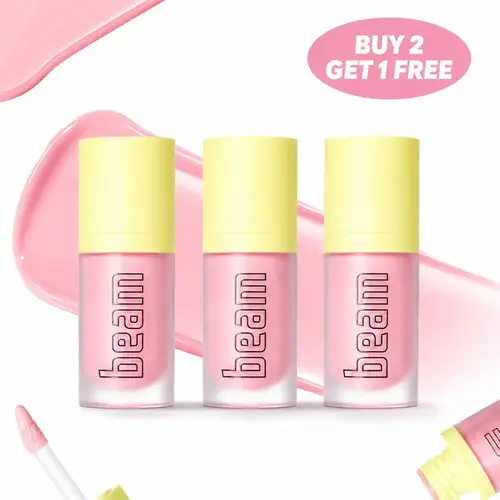 [Made by Mitchell] Beam Lip Gloss – MILKSHAKE 4 ME * 3pcs ,Lip Care Glossy Hydrating Moisturizing Lip Shine, Soft & Plump Looking Lips, Hydrating Glosses