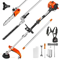 【toolupgrade】NEOTEC 26cc 4-in-1 Gas Weed Eater with Pole Saw, Hedge Trimmer & Brush Cutter, Multi-Function String Trimmer for Lawn & Yard Care Garden Grass Cutting Tool, Lawn Equipment
