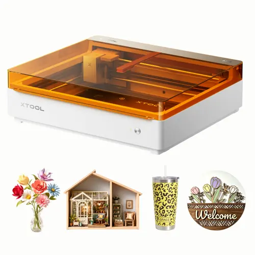 xTool M2 Color Craft Laser Engraving Machine - Full-Color CMYK Inkjet, 10W/20W Diode Laser Cutter, Ideal for Crafters’ Custom Gifts on Diverse Materials