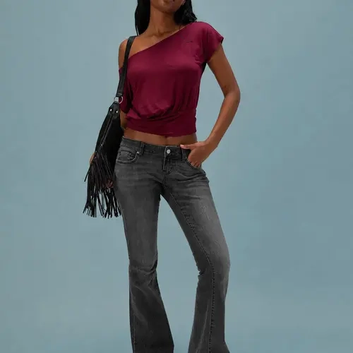 RSQ Womens Ultra Low Rise Bootcut Jeans