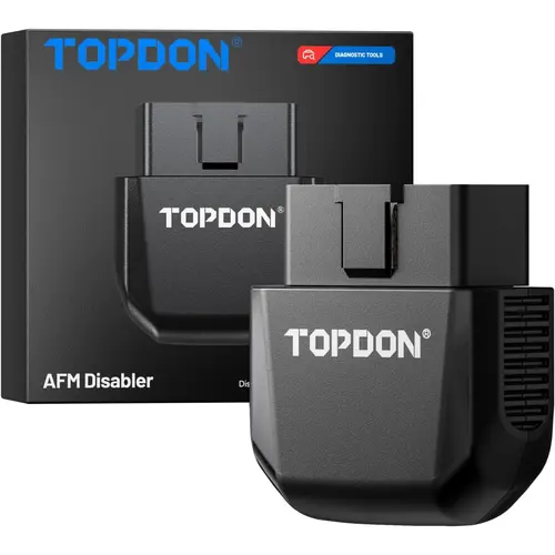 TOPDON AFM/DFM Disabler No Tuning Required, OBD2 Plug & Play with NFC & LED, Fits Silverado Sierra Tahoe Suburban Yukon Escalade, AFM DFM Active Fuel Management Disabler