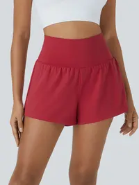 【Creator’s Pick】Halara SoftlyZero Airy Super High Waisted 2-in-1 InstantCool Yoga Shorts with Pockets 3"/5"/7“ #BackToSchool
