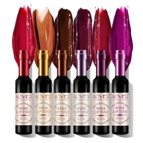 6-Color Lip Tint Set - Glossy Lipgloss with Upgraded Formula, 6-Hour Long-Lasting, High Pigmentation, Normal Makeup Lip Care Product, Cosmetic,sunscreen campingessentials,back to school,familyfun