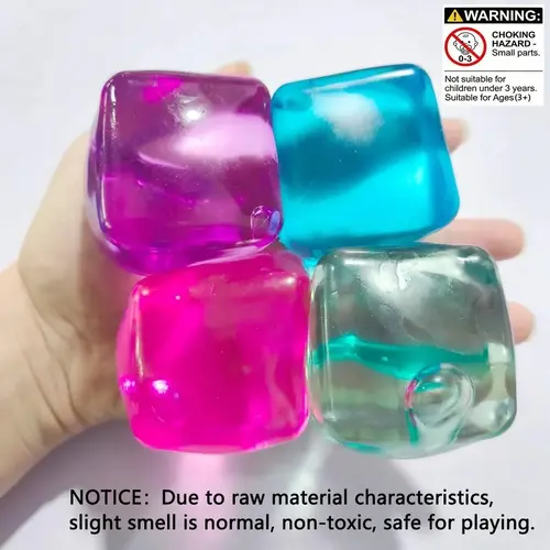 Stress-Relief Toy Set, Slow-Rebound Squeeze Squishies, Squishy Stress Balls, Pressure-Release Office Desk Toys, Anti-Stress Kit, Fun Gift for Holidays and Parties, Stress Cubes