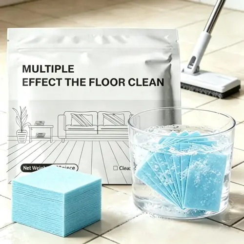 100pcs/bag Powerful Floor Cleaning Tablets, Multi-Surface Cleaner for Hardwood, Tile, Laminate & Vinyl Floors, Fast-Dissolving Mop Cleaning Tablets, Household Floor Care Solution