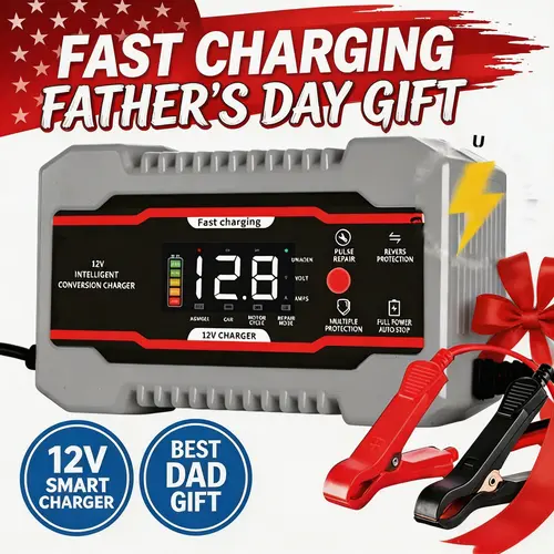 【DealsForYouDays】Car Battery Charger 12V 24V, Automatic Maintainer, Repair, Trickle Charger & Desulfator with Overcharge Protection, Auto Shutoff, 12Volt Battery Charger for Vehicle Motorcycle Boat Lead-acid Batteries - Auto Accessories!