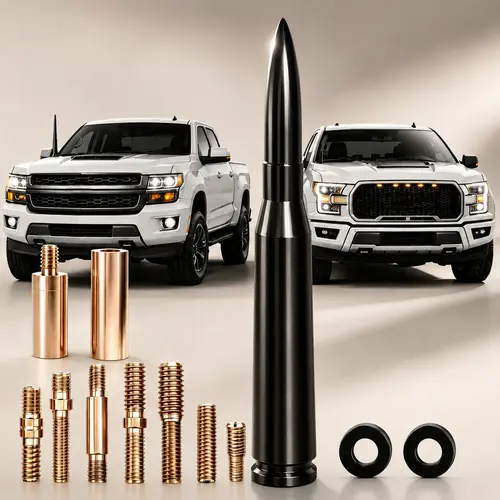 Car Truck Antenna  Universal Short Replacement for GMC Sierra Dodge Ram 1500 2500 3500 Ford F150 F250 F350 Chevy Silverado ,vehicle accessories,guys gifts toolupgrade