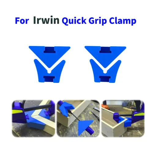 GJANSH 4 Set 90 Degree Corner Clamp Adapter for  Irwin 6'' Quick Grip Clamp Angle Clamp Adapter, Right Angle Clamp,90 Degree Corner Clamp for Wood Gluing and Assembly(Four Items)