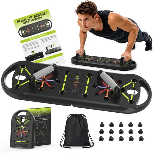JKSHMYT  Push Up Board Fitness,Professional Strength Training Equipment for Chest, Shoulders, Back & Triceps, Portable Workout Station with Non-Slip Handles Home Exercise Machine Arm Exerciser Push Up Stand Push Up Bars Summer wins Fathersdaygift