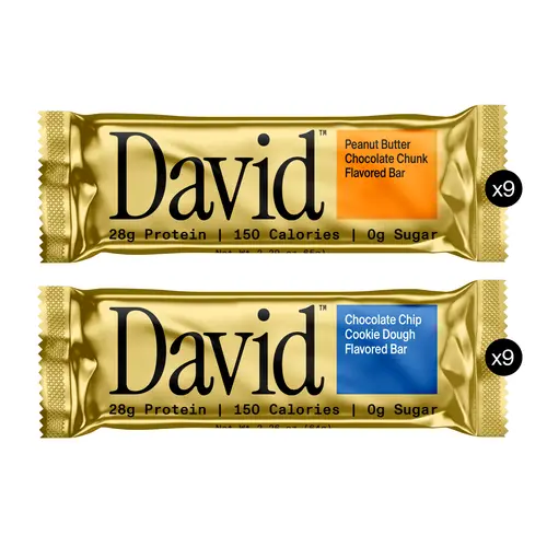 TRIPLE BUNDLE (18 bars) – David Protein High Protein Bars Chocolate Snack