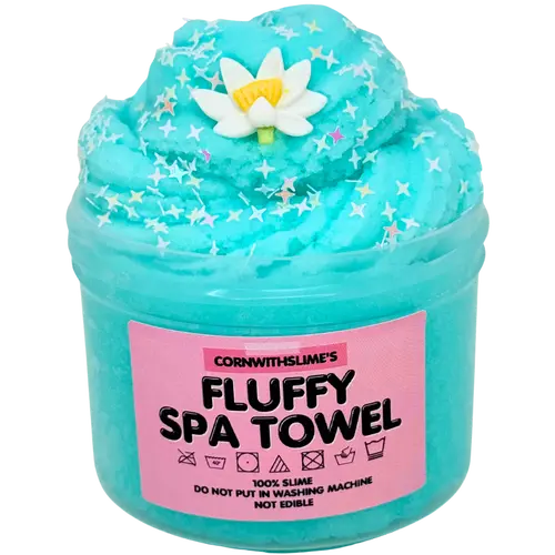 Fluffy Spa Towel 8oz Slime Icee Texture Scented Fresh Linen