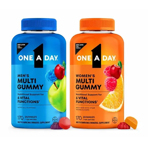 One A Day Men's + Women's Multivitamin Gummies Daily Wellness Support 340ct Bundle