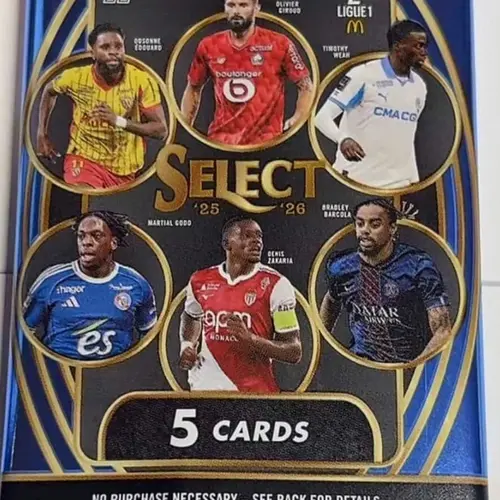 2 (TWO PACKS) 2025-26 Panini Select Ligue 1 hobby