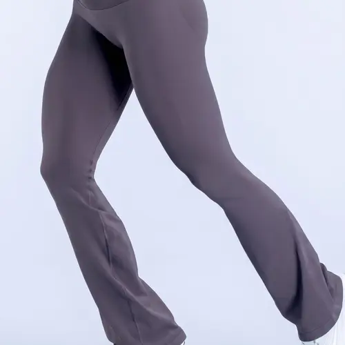 Women's Seamless High Waisted Flared Yoga Leggings, Butt Lifting Workout Bootcut Gym Pants