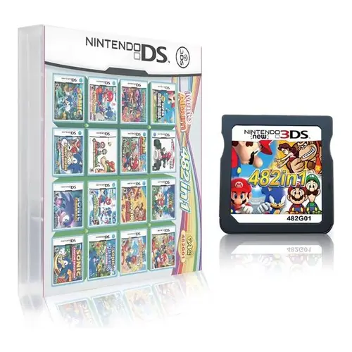 482 in 1 Games Mario Album for NDS NDSL NDSi 3DS 2DS - Multi Game Collection