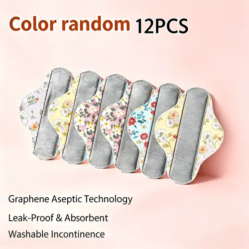 6/12PCS Graphene Incontinence Underpads - Waterproof, Breathable, Antibacterial, Absorbent, Skin-Friendly, Odor Control, Gentle Moisture-Wicking, Mild Home Care Pads for Sensitive Skin Elderly Adults