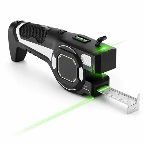 2 in 1 Laser Tape Measure with Smart Digital Display Professional Accurate Measuring Tool for Home and Construction
