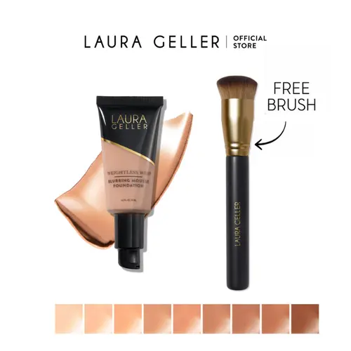 Laura Geller Weightless Whip Blurring Mousse Foundation + FREE Foundation Brush (2PC)