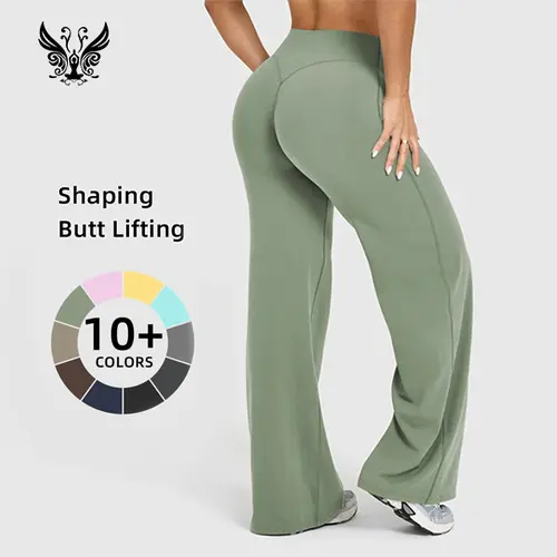 YIZHEN SPORTS Women’s 3-Piece Athleisure Lounge Set - Crop Cami Top, Long Sleeve Shirt, Wide Leg Baggy Sweatpants, Adjustable Waist 4-Way Stretch Gym Fashion Joggers, Casual Yoga Outfits