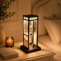 Retro Telephone Booth Lamp, Creative Bedside Night Light for Bedroom, Desk, Living Room, Cozy Home Decor & Gift