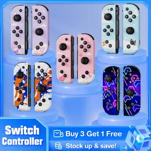Wireless Joycon Replacement Gamepad for Nintendo Switch Series (Lite/OLED) - Lightweight Digital Wireless Controller, Joypad Controllers with Motion Control, HD Rumble, Interactive Gaming, Video Game Console Accessories, Gamer Gift Idea