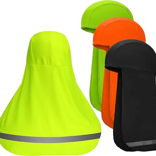 Yeomoo 4 Pieces Hard Hat Sun Shade with Neck Flap, Cooling Skull Cap for Outdoor Work, Fishing & Hiking,camping essentials