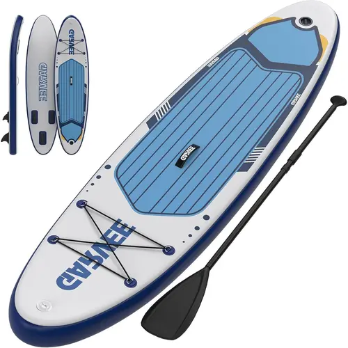 Extra Wide Inflatable Rise Paddle Board for Adults – Non-Slip EVA Deck – High-Quality Accessories, Ultra-Light Carry Bag & Pump – Perfect for Sea & Lake Water Sports up