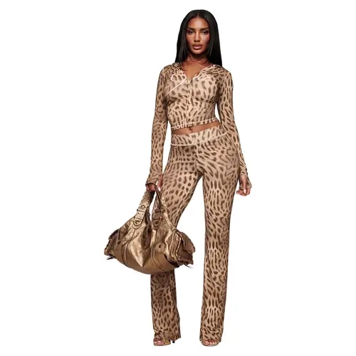 BLARE TRACKPANT - BLAZE CHEETAH