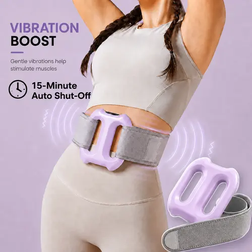 Waist & Back Massage Fascia Vibration Trainer - Self Care Product with 15-Min Auto Shut-Off Timer, 2 Modes, 8 Intensity Levels, Adjustable Strap (Fits Up to 50in Waist), Rechargeable, Portable, Ideal Parent Gift, Self Care Products, Muscle Recovery, Muscl
