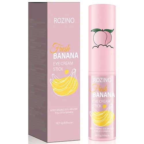 ROZINO Banana Gentle Balm Stick Eye Treatment - Smooth, Lightweight Daily Hydration Skincare, Portable Stick Format Travel Option, 3g Hydrating Eye Moisturizer