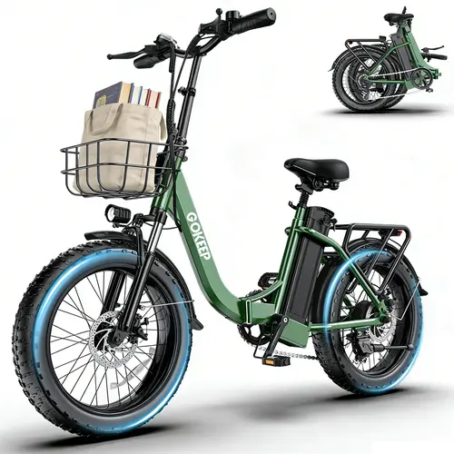 Sporty Chic Adult Foldable Step-Through Fat Tire Commuter E-Bike, 1800W Peak, 52V 18.2AH Fast-Charging Detachable Battery, 20“x3.0 Tires, 7-Speed, 86 mi Max Range, 330 LBS Max Load, UL2849 Certified Smart Ebike for Beaches