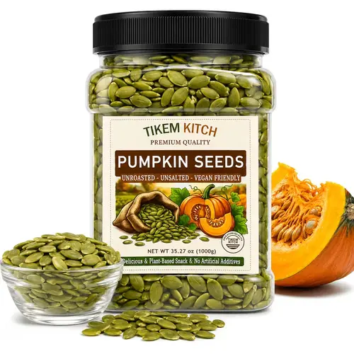 Raw Pumpkin Seeds (Expertly Hulled/Shelled Pepitas), 300g-1200g (10.58oz-35.27oz) Bulk Packs, Clean, All-Natural, Unsalted, Sugar-Free, Keto-Friendly Snack, Vegan, Mineral-Rich, for Healthy Snacks, Granola