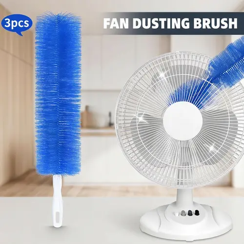 3 PCS  Fan cleaning brush, dust removal brush, cleaning brush, bendable microfiber head, reusable dust collector, washable, suitable for ceiling fan blades-YY1