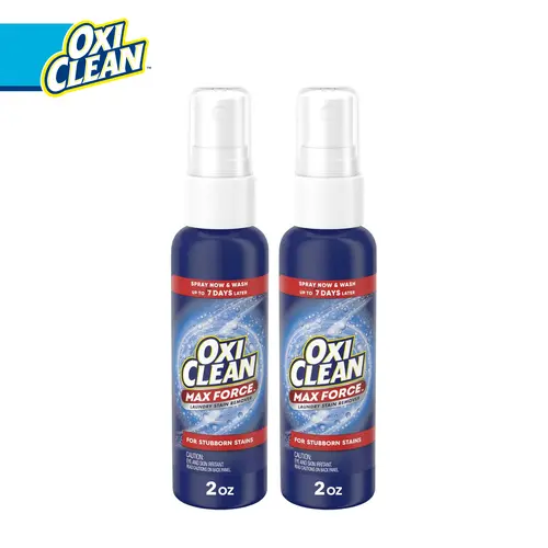 OxiClean Max Force Laundry Stain Remover Spray, Newborn & Baby Essentials, Travel & On-The-Go Stain Treater, 2 fl oz, 2PK