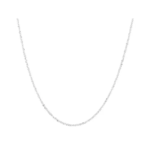 Jtv Silver Criss Cross Metal Chain Necklaces Bundle, 18-in and 20-in Lengths, Criss Cross Necklaces