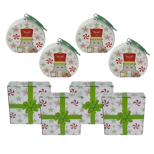 Temp-tations Set of 4 Recipe Ornaments with Gift Boxes