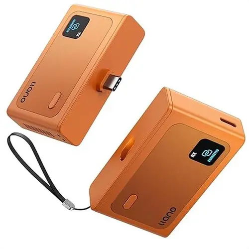 llano S850 Ultra USB-C Wireless HDMI Transmitter and Receiver, 100M/328FT, 4K Decode 1080P@60Hz Full HD Output, Plug&Play 5.8G+2.4G and Audio for Phone/Tablet/Laptop/PC to Monitor/Projector/TV Box (Orange) tiktokshopbacktoschool, Adapter, Device