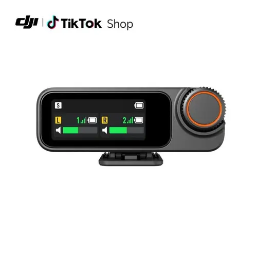 DJI Mic 3 Receiver, Wireless Mini Microphone for iPhone/Camera/Android, Lightweight & Intuitive, Lavalier Microphone, 32-bit Float, Integrated Timecode, Vlog, Interview, Streaming